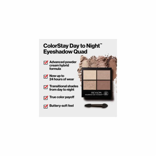 Revlon ColorStay Day To Night, Eyeshadow Quad - Stylish Perspective: right