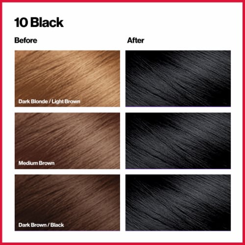 Revlon ColorSilk 010 Black Permanent Hair Color Perspective: right