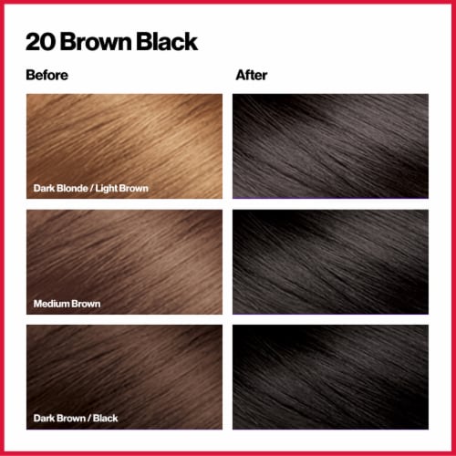 Revlon ColorSilk Beautiful Color™ 20 Brown Black Permanent Hair Color Perspective: right