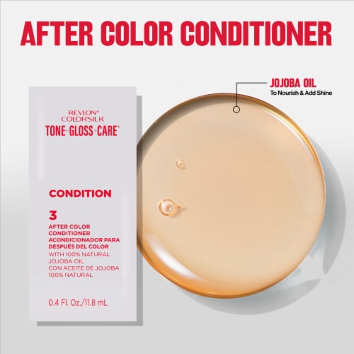 Revlon ColorSilk Tone + Gloss + Care Demi-Permanent Hair Color Shade 4 Dark Brown Perspective: right