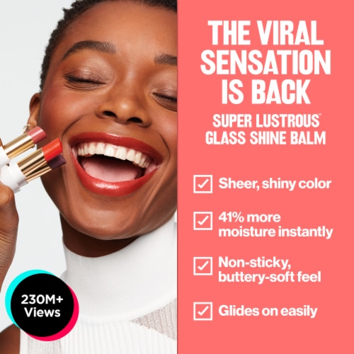Revlon Super Lustrous Glass Shine Balm 008 Rum Raisin Perspective: right
