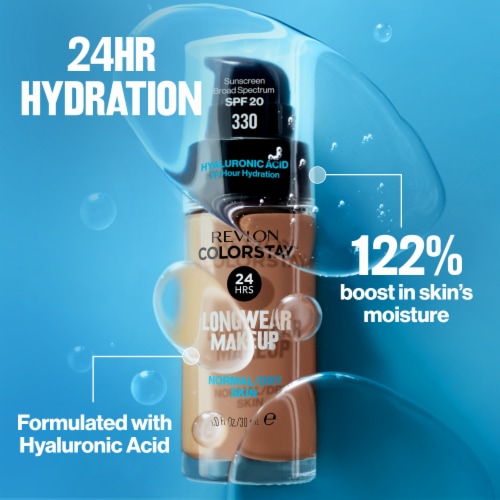 Revlon ColorStay Longwear Makeup Foundation For Normal/Dry Skin 370 Toast Perspective: right