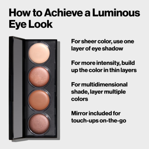 Revlon Illuminance Crème Eyeshadow Quad 715 Precious Metals Perspective: right