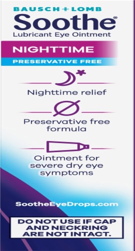 Bausch & Lomb Soothe® Nighttime Dry Eye Therapy Ointment Perspective: right