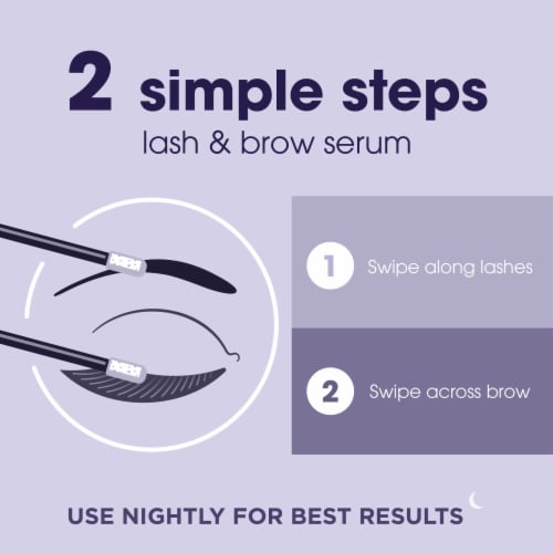 LUMIFY Eye Illuminations Brow & Lash Serum with Peptides Biotin and Hyaluronic Acid Perspective: right