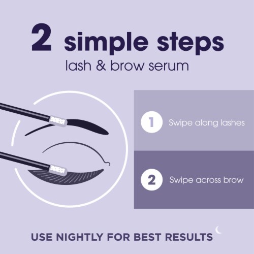 LUMIFY Eye Illuminations Brow & Lash Serum with Peptides Biotin and Hyaluronic Acid Perspective: right