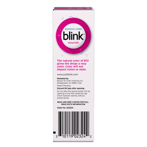 Blink® Nourish Preservative Free Lubricating Eye Drops Perspective: right