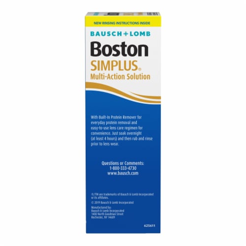 Bausch & Lomb Boston Simplus Multi-Action Solution Perspective: right
