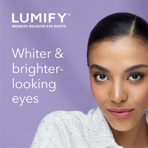 LUMIFY Redness Reliever Eye Drops Brimonidine Tartrate Ophthalmic Solution 0.025% Perspective: right