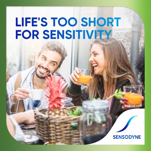 Sensodyne, Toothpaste For Sensitive Teeth and Cavity Protection, Fresh Mint, Sensitivity Protection Perspective: right