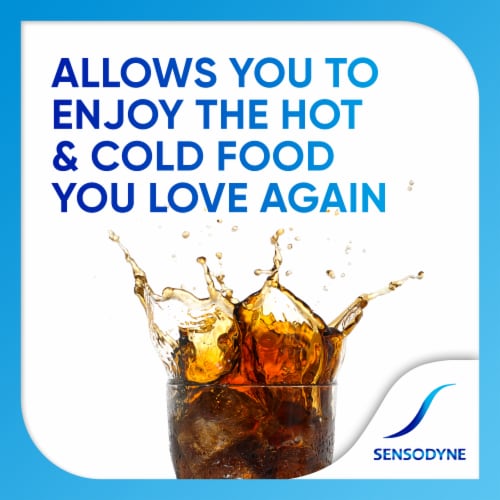 Sensodyne, Toothpaste For Sensitive Teeth and Cavity Protection, Extra Whitening Perspective: right