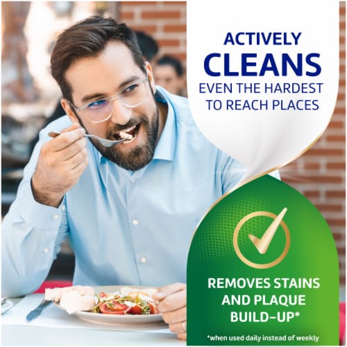 Polident 3 Minute Antibacterial Dental Appliance Cleanser Tablets Perspective: right
