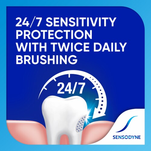 Sensodyne Extra Whitening Sensitive Whitening Toothpaste Perspective: right