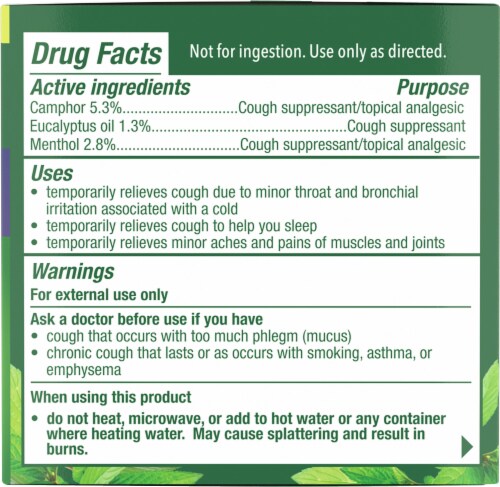 Mentholatum® Maximum Strength Nighttime Vaporizing Rub Cough Relief Perspective: right
