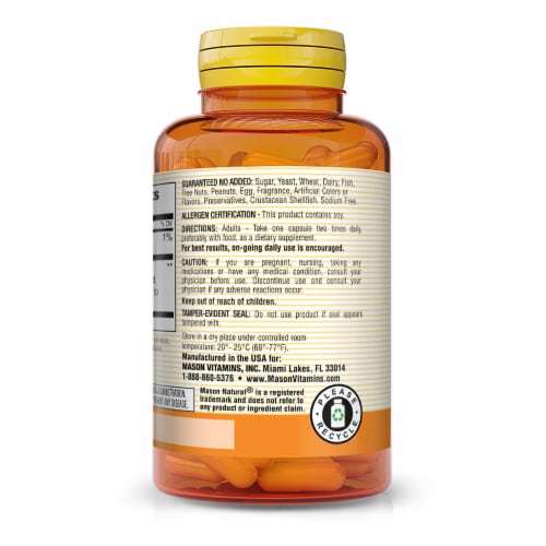 Mason Natural Daily Bladder Comfort Capsules Perspective: right