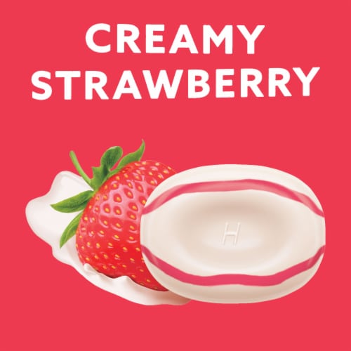 HALLS Throat Soothing Previously HALLS Breezers Creamy Strawberry Throat Drops Perspective: right