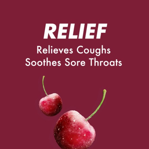Halls Relief Black Cherry Sugar Free Cough Drops Perspective: right