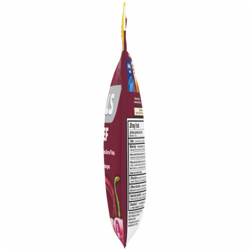 HALLS Relief Sugar Free Black Cherry Flavored Cough Suppressant Drops 30 Count Perspective: right