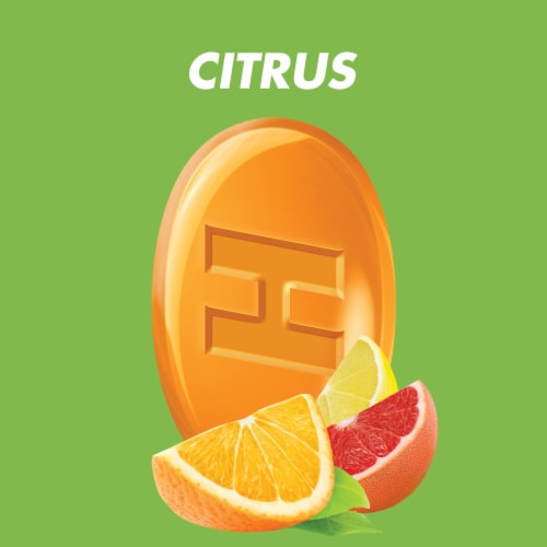 HALLS Defense Sugar Free Assorted Citrus Vitamin C Dietary Supplement Drops Perspective: right
