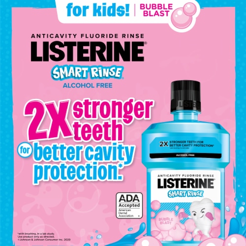 Listerine Smart Rinse Bubble Blast Mouthwash Perspective: right