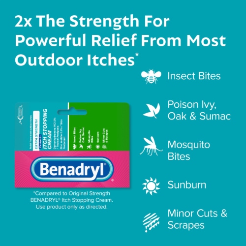 Benadryl Extra Strength Itch Stopping Cream Perspective: right