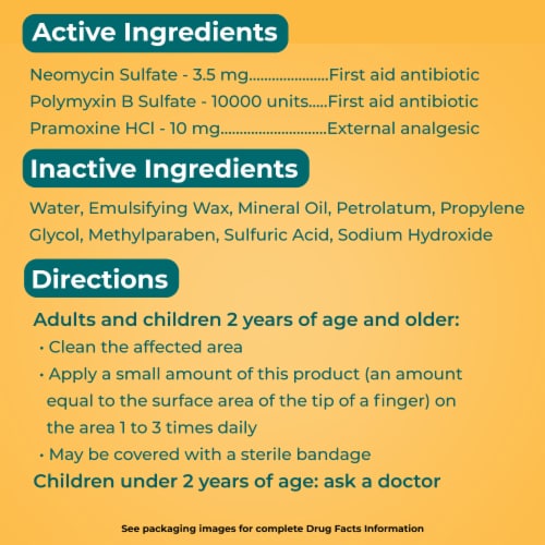Neosporin + Pain Kids Relief Cream Perspective: right