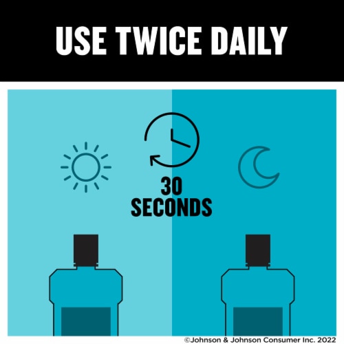 Listerine® Cool Mint Antiseptic Travel Size Mouthwash Perspective: right
