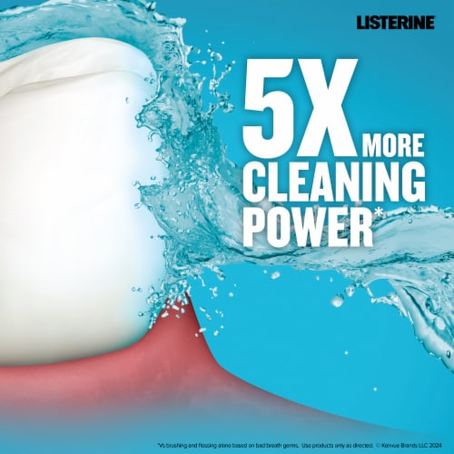 Listerine Zero Alcohol Cool Mint Mouthwash Perspective: right