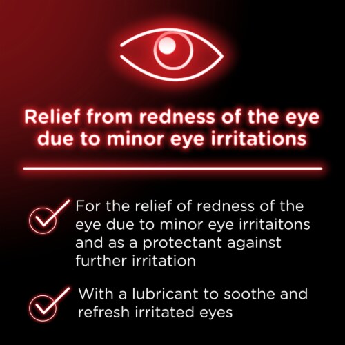 Visine Red Eye Hydrating Comfort Lubricant & Redness Reliever Eye Drops Perspective: right