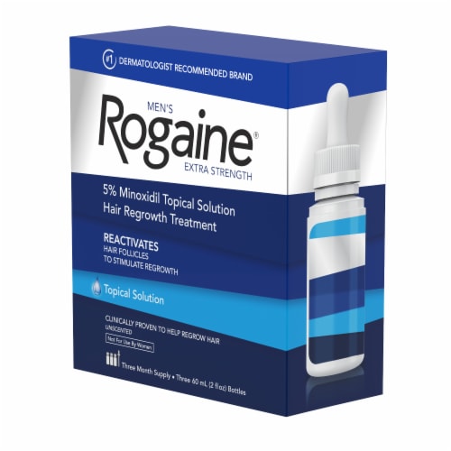 Rogaine® Men's Extra Strength Hair Regrowth Treatment Perspective: right