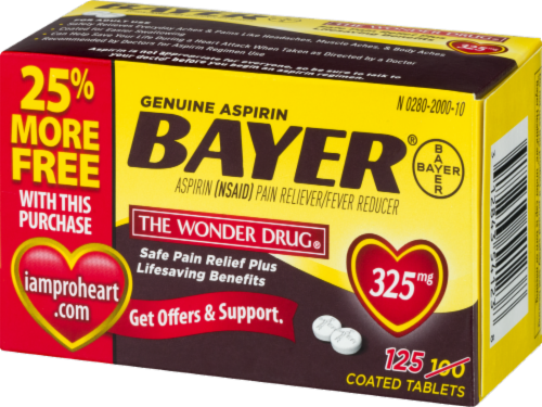 Bayer Aspirin Tablets Bonus Perspective: right
