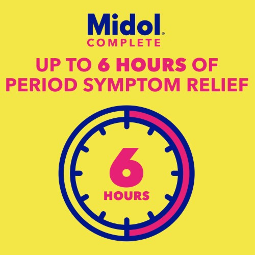 Midol® Complete Multi-Symptom Menstrual Pain Relief Acetaminophen Caplets Perspective: right