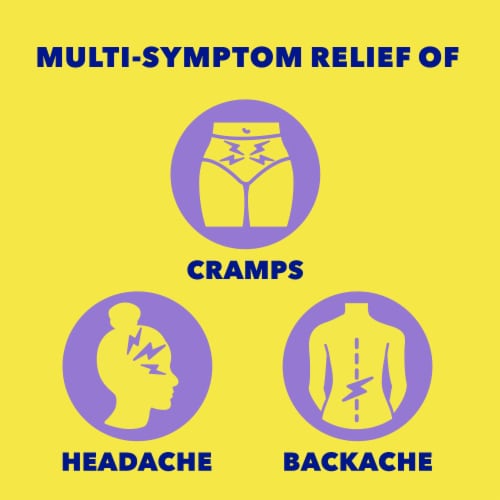 Midol® Long Lasting Menstrual Pain Reliever Acetaminophen Caplets Perspective: right