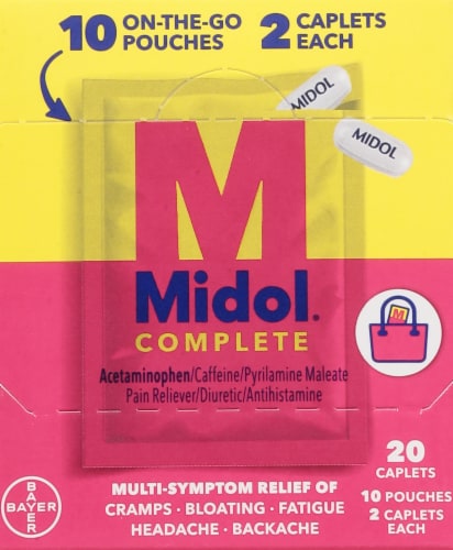 Midol® Complete Multi-Symptom Relief Caplets Perspective: right
