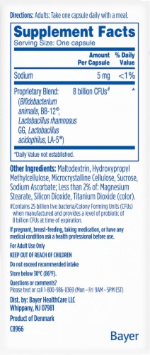 Yobalex Phillips'® Pro-Regularity Daily Probiotic Vegetarian Capsules Perspective: right