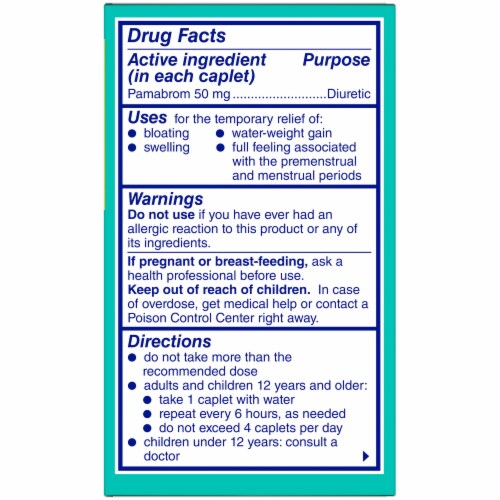 Midol Bloat Relief Caplets Perspective: right