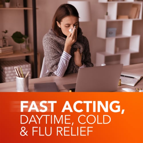 Vicks DayQuil and NyQuil Cherry Cold Flu and Congestion Medicine Perspective: right