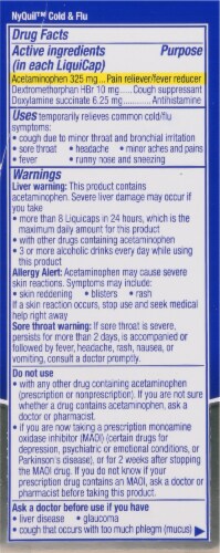 VICKS DayQuil & NyQuil High Blood Pressure Cold & Flu Relief Liquicap 48ct Perspective: right