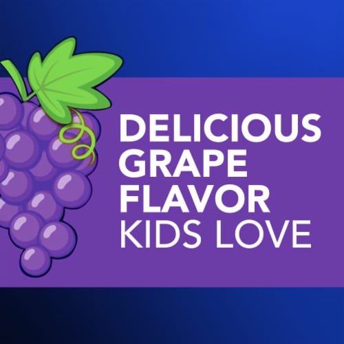 Vicks NyQuil Kids Cold & Cough + Fever Multi-Symptom Relief Grape Liquid Perspective: right