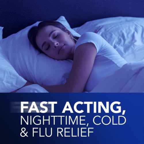 Vicks NyQuil SEVERE Cold & Flu Medicine Liquicaps Perspective: right