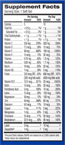 PreserVision Areds 2 + Multivitamin Eye Vitamin and Mineral Softgels Perspective: right