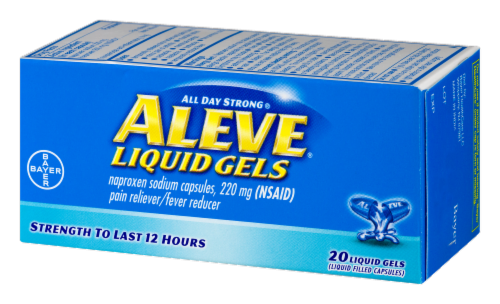 Aleve 220 mg Liquid Gels Perspective: right