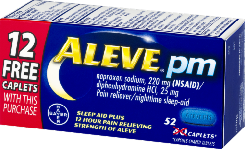 Aleve PM Naproxen Sodium Caplets 220 mg Perspective: right