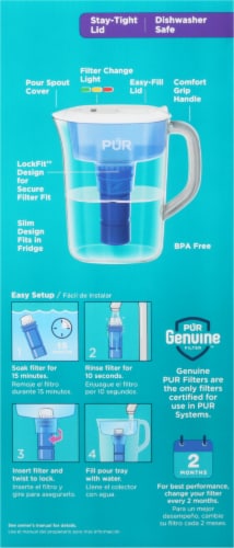 Pur Plus Water Filtration Pitcher Perspective: right