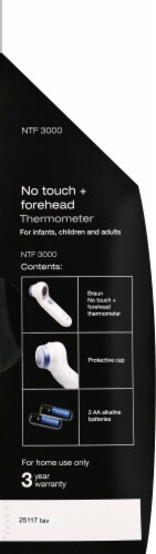 Braun No Touch Forehead Thermometer Perspective: right