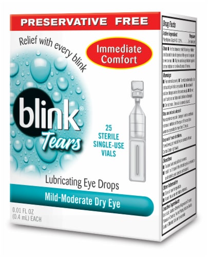 Blink Tears Preservative Free Lubricating Eye Drops Perspective: right