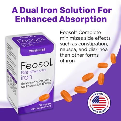 Feosol Complete Caplets Perspective: right
