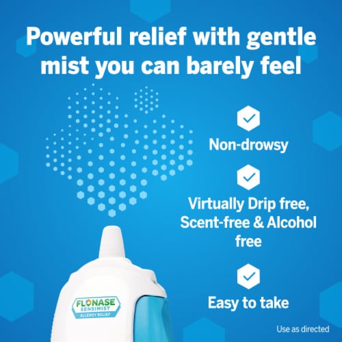 Flonase Sensimist Allergy Relief Non Drowsy Allergy Medicine Gentle Mist Nasal Spray Perspective: right