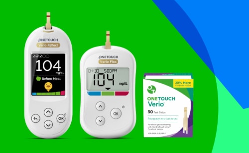 OneTouch Verio® Glucose Test Strip Perspective: right