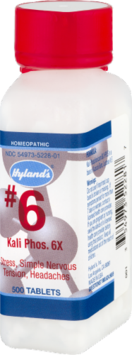 Hyland's Homeopathic #6 Kali Phosphoricum 6x Stress Simple Nervous Tension & Headache Relief Perspective: right